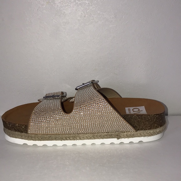 Dolce Vita Carther Platform Buckle Slide Sandal In Shimmer - Picture 9 of 10